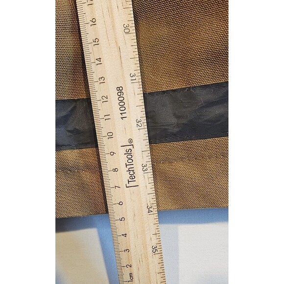 H&M Mens Parka Jacket XL Hooded Winter Coat Brown Faux Fur Lined Heavy Warm - Picture 8 of 13